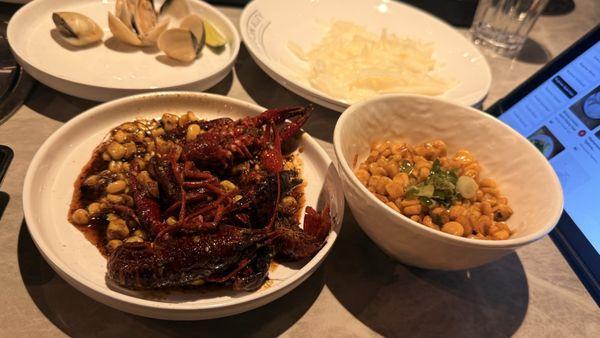 Crawfish - 1 order per person. Crawfish was good but portion is tiny