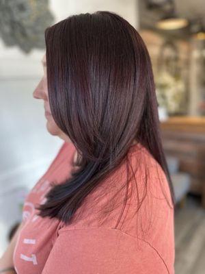 Hair cut and color by Lisa