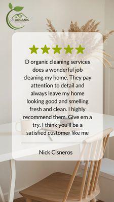 D Organic Cleaning Service