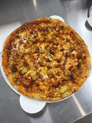 Nashville Hot Chicken Pizza