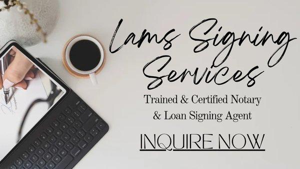Lams Signing Services