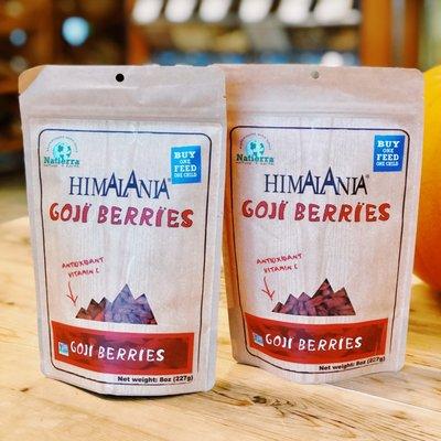 Goji Berries are some of the superfoods we carry, giving access to super nutrients.
