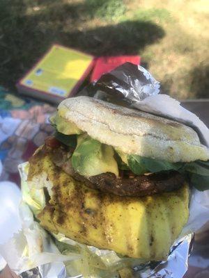 Dr J Breakfast Sandwich (perfect for a park picnic)