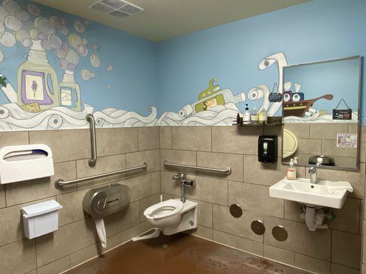 Clean gender-neutral bathroom