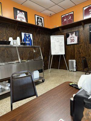 Buffet table inside dining room