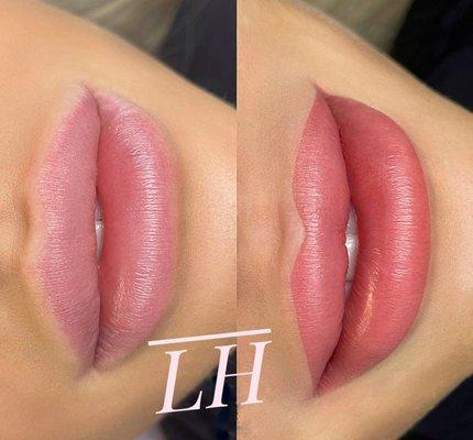 Watercolor lips is a new technique of Lips Permanent Makeup!