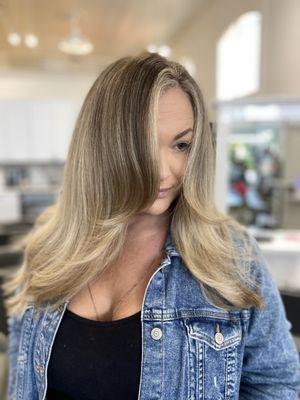 Hand painted balayage by Amethyst