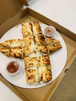 Chicken parm calzone