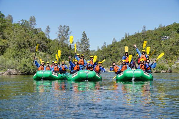 Guests Rafting with Mother Lode River Center on the Lower Gorge