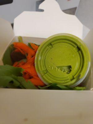 Side of salad with house dressing