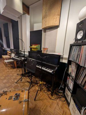 Some of the gear in the live room