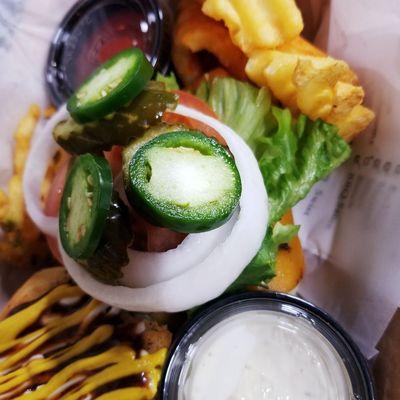 Build Your Own Burger and French Fry Mix.