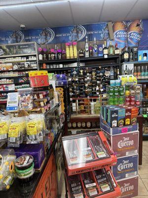 Lots to f alcohol.....