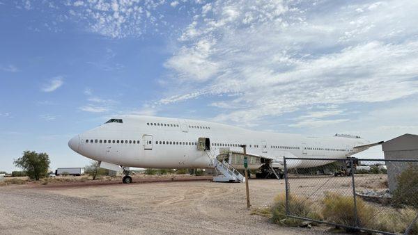 737 Plane on the side of the road. Can't enter but fun to look at.