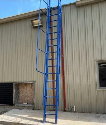 Fabricated and painted Industrial Ladder