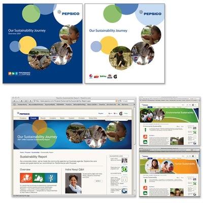 PepsiCo 2008 Sustainability Website & Brochure Designed by Eisenman Associates