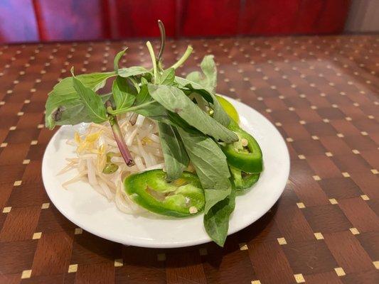 Small sprouts and basil, don't say I didn't warn you