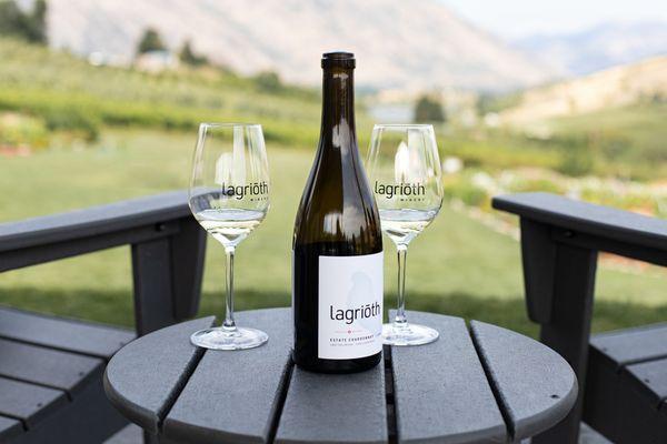 Estate Grown Pinot Noir. Enjoy a glass while looking over the vineyard where the grapes are grown.