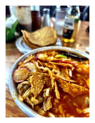 Pozole @ Taqueria El Toro.Milwaukee WI