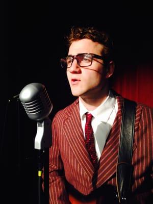 Rob Girardin as Buddy in the Buddy Holly Story