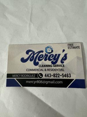 Mercy’s Cleaning Service
