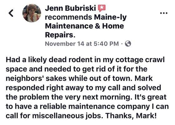 Maine-ly Maintenance & Home Repairs