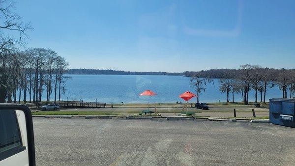 View from the drive thru