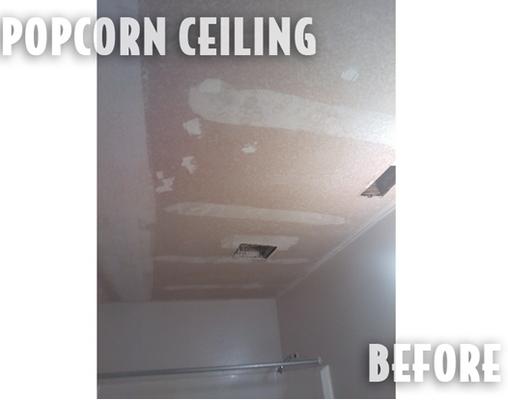 Popcorn Ceiling-Before