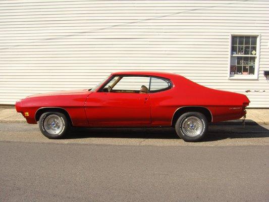 Fresh Paint on this 1971 Pontiac Lemans