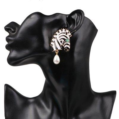 Zebra Wid Side Earrings