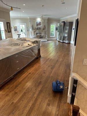 WHITE OAK HARDWOOD SAND & FINISH COLOR: EARLY AMERICAN