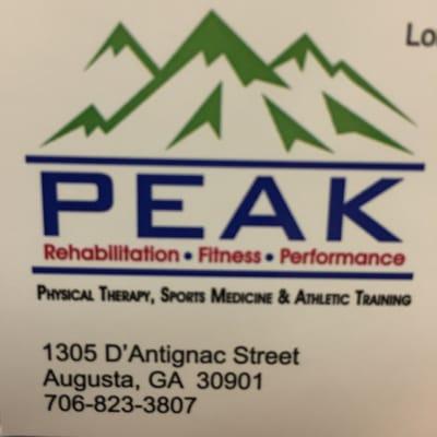 PEAK Rehabilitation Fitness Performance