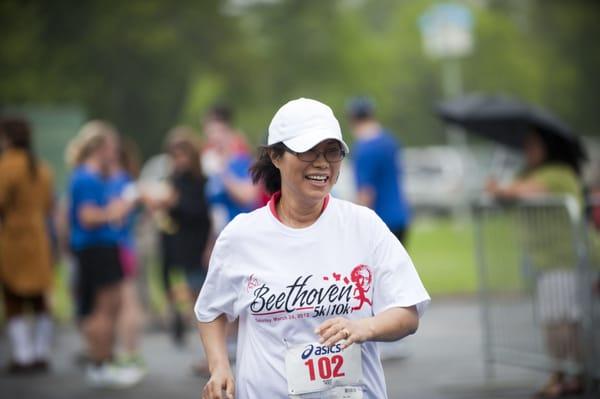 Scene from last years' Beethoven 5K/10K Walk and Run.