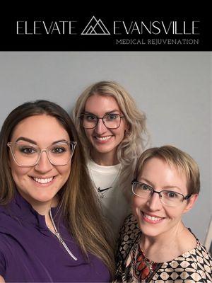 Your Elevate Evansville Team!!
Kaylynn (left)
Brittney (middle)
Stacey (right)