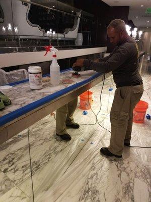 Miami Marble Kings providing excellent countertop Marble Restoration, Marble Polishing. Marble Sealing . Services