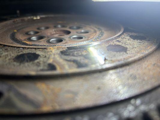 Huge lip on this flywheel