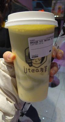 my favorite drink from this place - matcha brulee drink