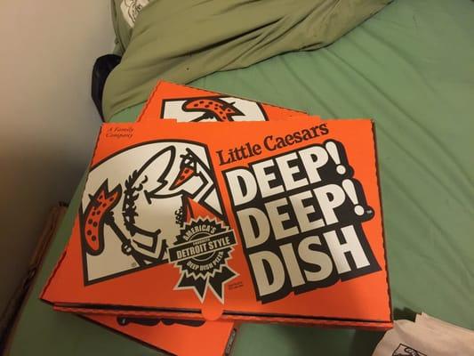 The deep deep dish box cool.
