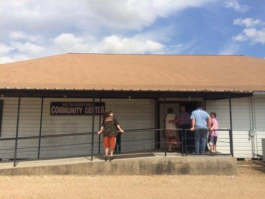 Hungerford Community Center entrance.