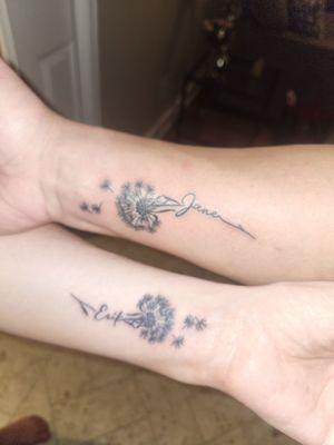 We had the idea of making a wish in dandelions and he came up with this