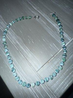 The necklace I made at the beads stringing class
