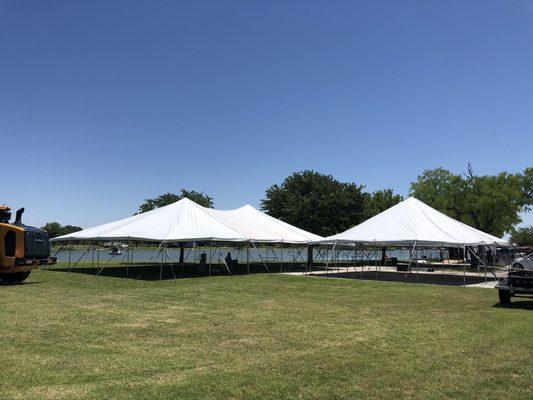 40x60 40x40 white pole tents