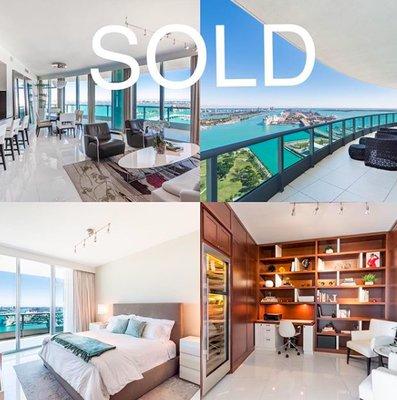 SOLD! 900 Biscayne Bay Unit 4206 located in the heart of Miami. Congrats to the new home buyer.