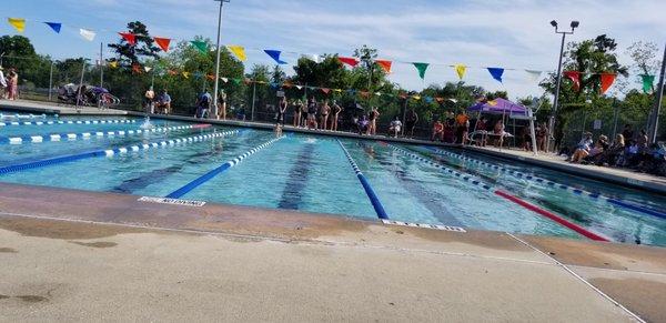 Swim meet at Lake Shore Middle