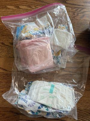 Free feminine products behind the counter -just ask!