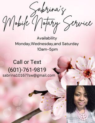 Sabrina's Mobile Notary Service