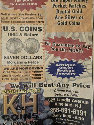 K & H coins