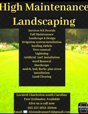 High Maintenance Landscaping