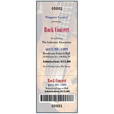 Event Tickets with Bar Codes