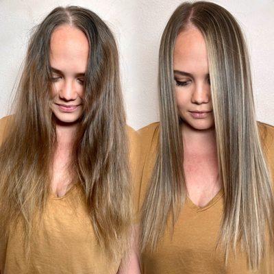 Highlights and Brazilian blowout